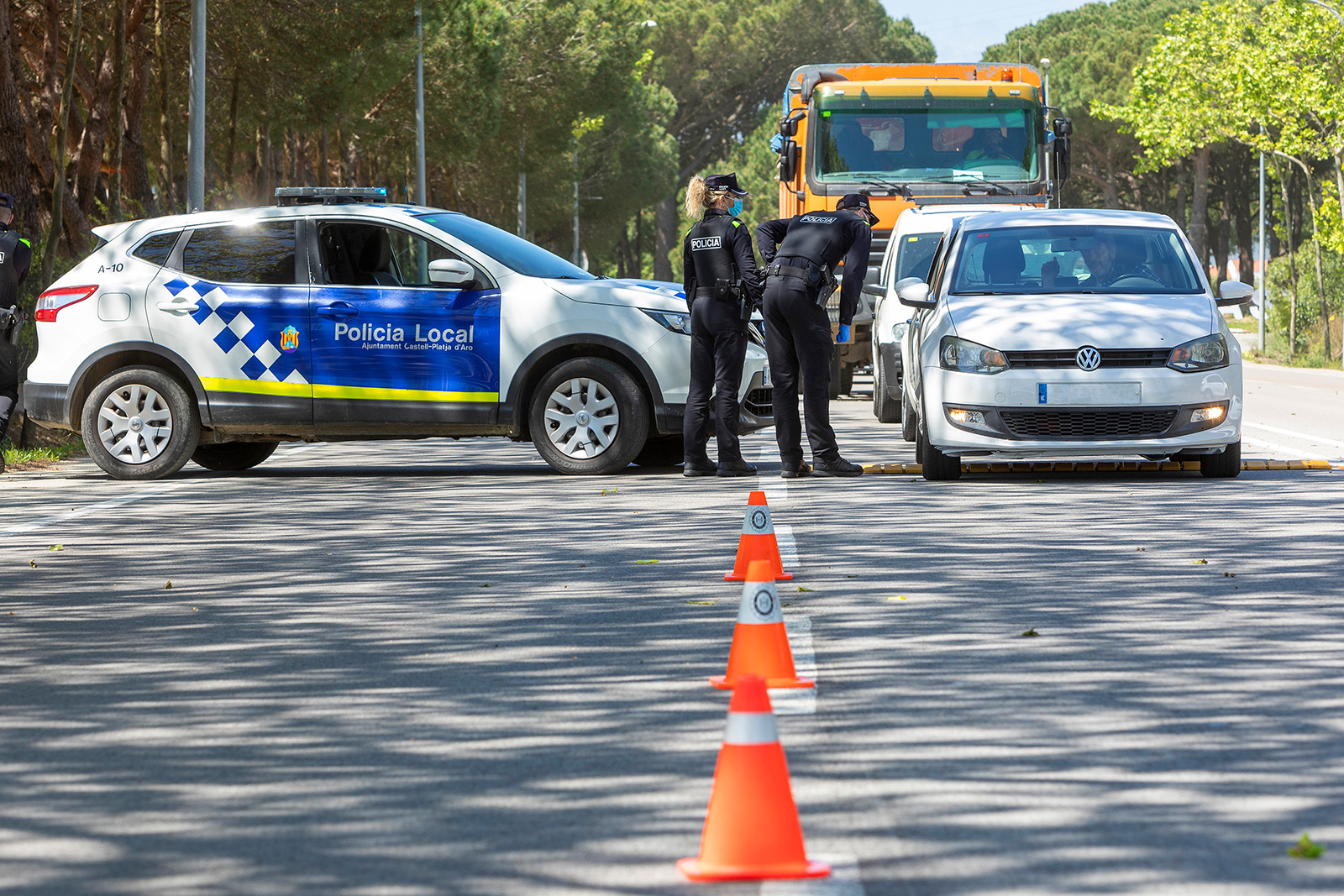 La mobilitat, només justificada · Policia Local · Avinguda de Castell d’Aro · Platja d’Aro - Jordi Geli