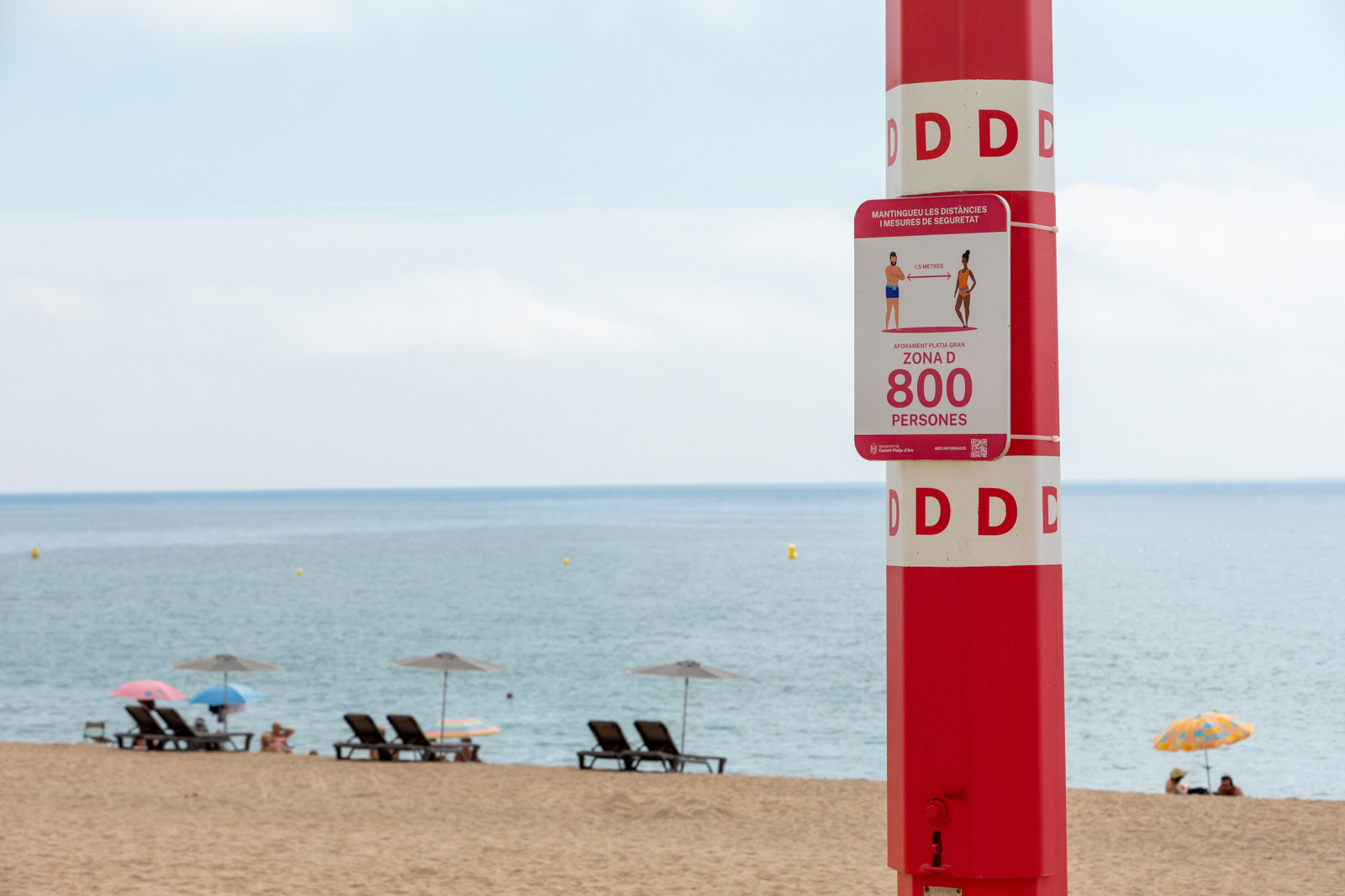 Aforaments · Orientació d’ocupació en cada tram de la platja · Platja Gran · Platja d’Aro - Jordi Geli