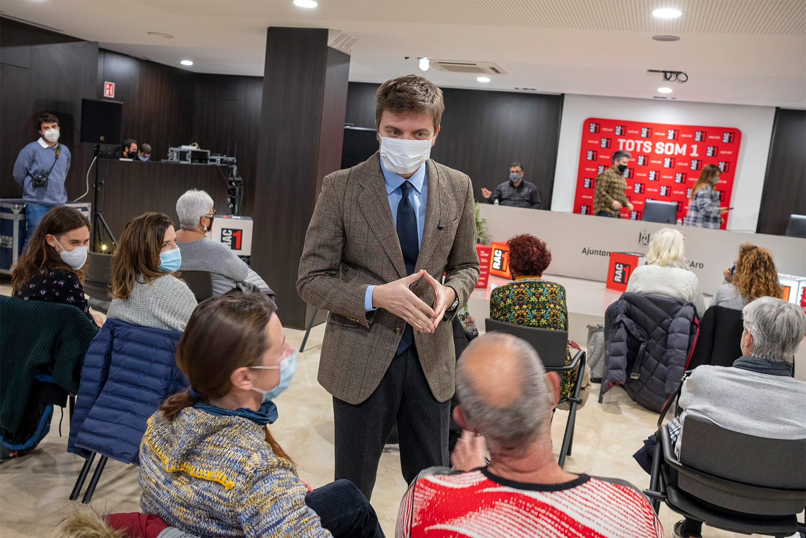 Una estona sense cabòries · Emissió en directe del programa Vostè Primer de RAC1, presentat per Marc Giró, Nadal de 2020 · Sala d’Actes de l’Ajuntament · Platja d’Aro - Lluís Català