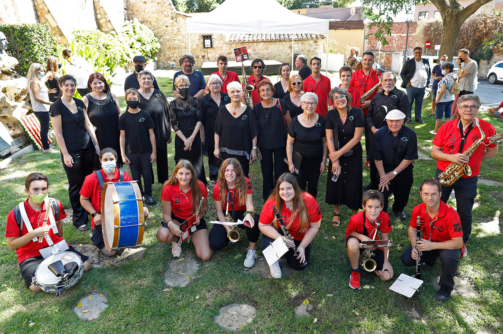 Fusió musical · La Coral de la Vall d’Aro i la Banda El Caliu, Diada Nacional de Catalunya, estiu de 2021 · Plaça Lluís Companys · Castell d’Aro - Aniol Resclosa