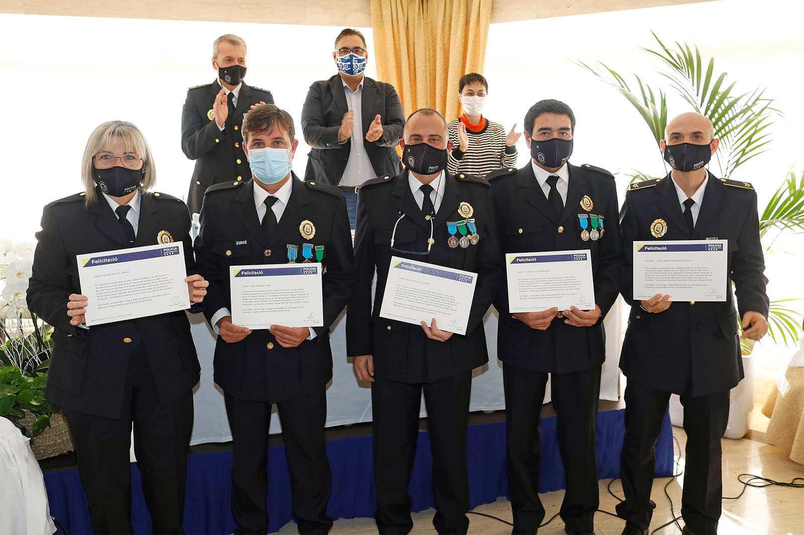 Homenatge merescut · Festivitat de Policia Local, tardor de 2021 · Hotel Costa Brava, Platja d’Aro - Aniol Resclosa