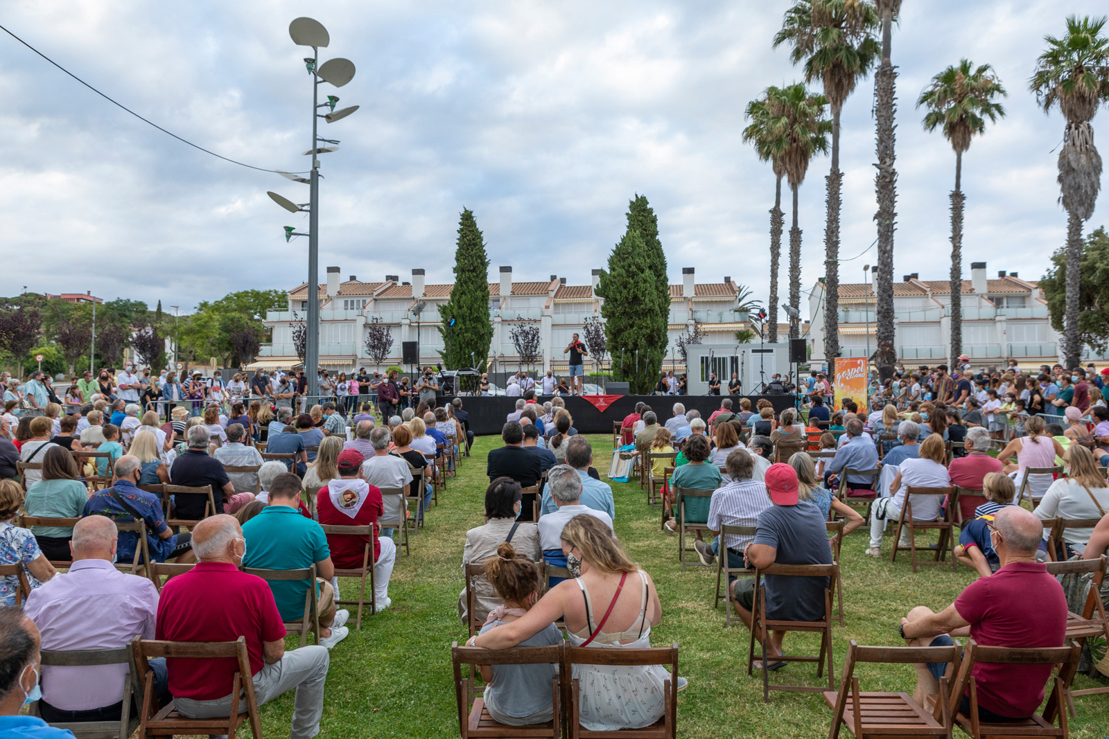 Pregó quadriculat · Festa Major de S’Agaró (S’Agaró-Sant Pol Es Mou), estiu de 2021 · Parc de Sant Ramon, S’Agaró - Jordi Geli